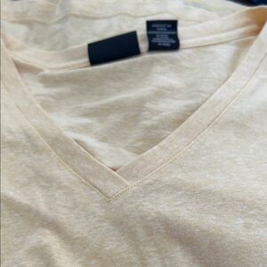 Rachel Zoe Soft Yellow V-Neck Tee